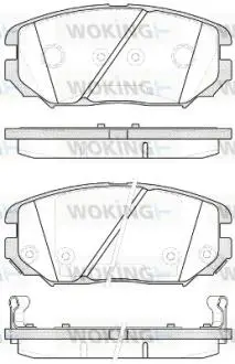 Гальмівні колодки перед. Civic/Sonata/Tucson (04-13) Woking P13043.12