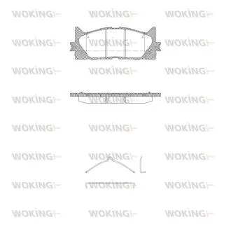 Тормозные колодки перед. Avalon/Camry/ES (04-21) Woking P13333.00
