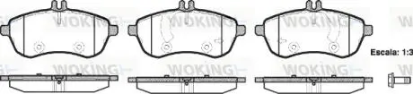 Тормозные колодки перед. MB W204 07-14 (TRW) Woking P12013.00