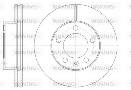 Гальмівний диск перед. Master/NV400 (04-21) Woking D61475.10