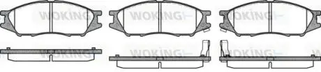 Гальмівні колодки перед. Almera (06-21) Woking P10233.02