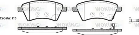 Тормозные колодки перед Suzuki SX4 04> Woking P13153.01