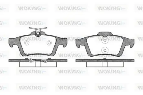 Гальмівні колодки зад. Connect 02-13 Woking P9423.30