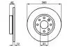 VOLVO Тормозной диск передний 440-460 -96 BOSCH 0986478386 (фото 1)