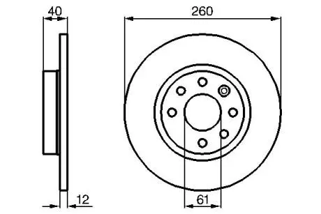 VOLVO Тормозной диск передний 440-460 -96 BOSCH 0986478386