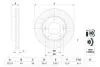 KIA Тормозной диск передн.Sorento 02- BOSCH 0986479F20 (фото 1)