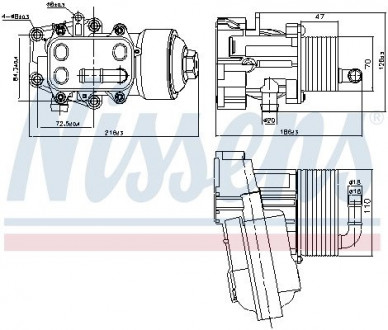 Радиатор масляный NISSENS 91315