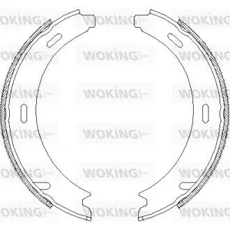 Колодки тормозные барабанные задние Mercedes-benz A-class (w169) 1.5 04-12,Mercedes-benz A-class (w169) 1.7 04-12 Woking Z4093.01