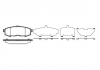 Колодки тормозные дисковые задние MAZDA MPV II (LW) 2.0 DI (02-06) (P10603.00) WOKING