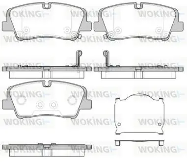Колодки тормозные дисковые задние Hyundai H350 2.5 15- Woking P17873.00
