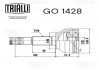 ШРУС Nissan Qashqai (06-) 1.6i 2WD (н29/вн33) (наруж.) (GO 1428) Trialli GO1428 (фото 3)