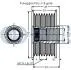 MAZDA Шкив генератора MAZDA 6 2,0-2,2D/DI/CD 02- RUVILLE 541206 (фото 2)