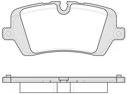 Колодки тормозные дисковые задние Woking P14413.00 (фото 1)
