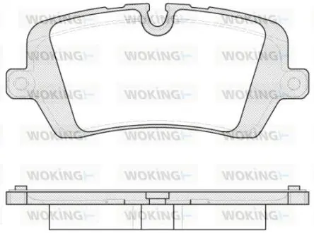 Колодки тормозные дисковые задние Woking P14413.00 (фото 1)