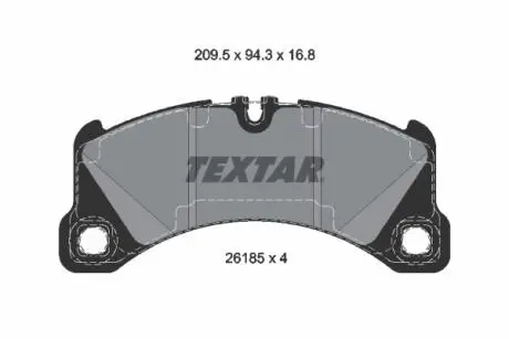Комплект тормозных колодок TEXTAR 2618501