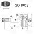 ШРКШ зовнішній Toyota Corolla E120 (01-)/Corolla E150 (07-) 1.8i MT(зовн26/вн24/abs48) (GO 1908) Trialli GO1908 (фото 3)