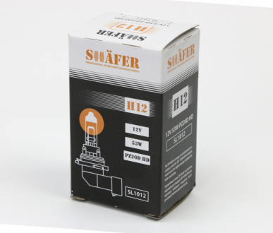 Лампа галогенова H12 12V 53W PZ20D HD  (картонна упаковка 1шт) SHAFER SL1012