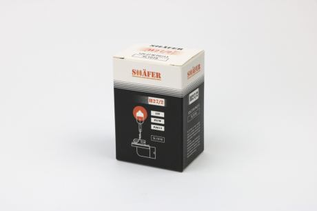 Лампа галогенова H27/2 12V27W PGJ13 (картонна упаковка 1шт) SHAFER SL1018 (фото 1)