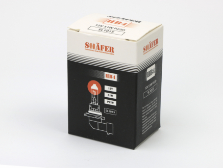 Лампа галогенова HB4 12V 55W P22D  (картонна упаковка 1шт) SHAFER SL1015