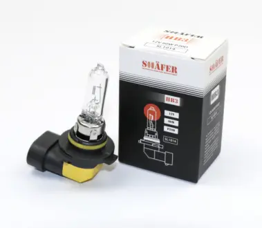 Лампа галогенова HB3 12V 65W P20D  (картонна упаковка 1шт) SHAFER SL1014