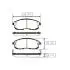 Колодки тормозов NISSAN VERSA передн. (выр-во CTR) GK0731