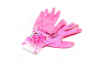Перчатки розовый трикотаж, полиэстер, вязаный манжет, гладкий, розовый размер 8 DOLONI 4592 (фото 2)