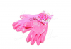 Перчатки розовый трикотаж, полиэстер, вязаный манжет, гладкий, розовый размер 8 DOLONI 4592 (фото 4)