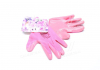 Перчатки розовый трикотаж, полиэстер, вязаный манжет, гладкий, розовый размер 7 DOLONI 4591 (фото 1)
