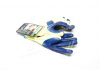 Перчатки трикотаж, хлопок, вязаный манжет, латекс, ребристый, синий размер 10 DOLONI 4502 (фото 1)