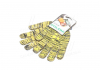 Перчатки "Рябушка" с ПВХ рисунком желтый/серый/желтый70/30 10 класс размер 10 DOLONI 4242 (фото 4)