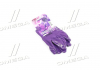Перчатки трикотаж фиолетовые, полиэстер, вязаный манжет, нитрил, размер 7 DOLONI 4593 (фото 1)