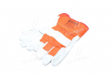 Перчатки комбинированные, спил + оранжевая ткань, крага манжет размер 10 DOLONI 4573 (фото 4)