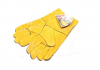Перчатки пильные, желтые, с подкладкой, манжет крага, 36 см размер 10 DOLONI 4507 (фото 4)