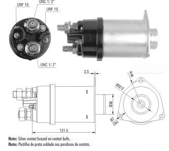 Реле втягивающего стартера Aftermarket ZM462