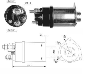 Реле втягивающего стартера Aftermarket ZM451