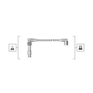 Высоковольтные провода OPEL OMEGA B, VECTRA, SINTRA MAGNETI MARELLI MSQ0046
