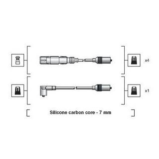 Высоковольтные провода AUDI A4 VW PASSAT MAGNETI MARELLI MSK1270