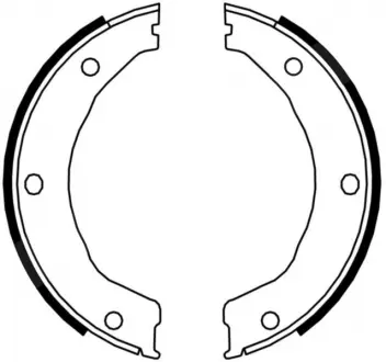 Тормозные колодки, барабанные ABE CRG002ABE