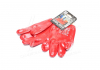 Перчатки трикотаж, хлопок, вязаный манжет, ПВХ, красный размер 10 DOLONI 4518 (фото 4)