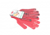 Перчатки с ПВХ-рисунком красный/черный70/30 10 класс размер 11 DOLONI 4461 (фото 1)