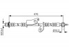 BOSCH TOYOTA Шланг торм. передн. лев. AVENSIS 08- 1987481656