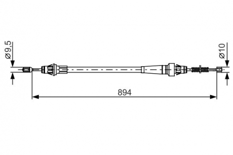 Трос BOSCH 1987482365