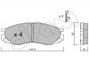 CIFAM Тормозн кол. пер. MITSUBISHI Space Gear  -01 822-401-0