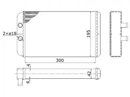 Радиатор отопления CITROEN JUMPER (2002) 2.0 HDI STARLINE FTA6265