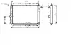 Радиатор охлаждения DAEWOO LANOS (1997) 1.3 STARLINE DW2039 (фото 1)