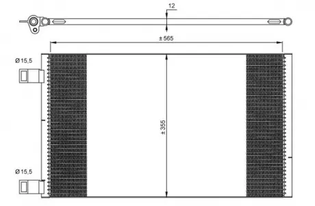 Конденсер RENAULT KANGOO (2008) 1.5 DCI 70 STARLINE RTA5444