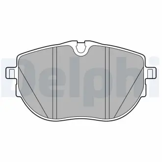 Тормозные колодки, дисковые. Delphi LP3651