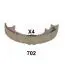 SUBARU К-т колодок стоянкового гальма Tribeca 3,0-3,6 05-. JAPANPARTS GF-702AF (фото 3)