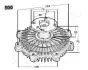 Віскомуфта вентилятора MITSUBISHI L300 JAPANPARTS VC-500 (фото 3)