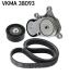 SKF DB К-кт поліклинового ременя(ремінь + натягувач V-клин. ременя з роликом) + ролик) W176, W246, W242 VKMA 38093